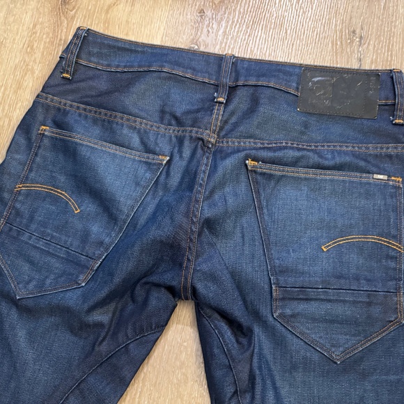 G Star Raw Jeans Men 32x34 Blue Arc 3D Slim Denim Pants, Pre-Owned - Picture 5 of 11